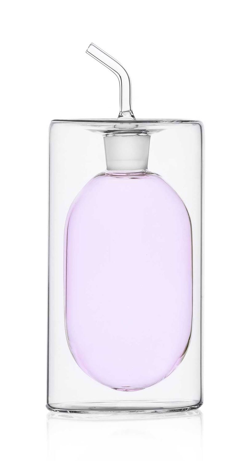Ichendorf Milano Cilindro Colore Oil Bottle Pink 8.5 oz, MPN: IC370.066, UPC: 790955375482