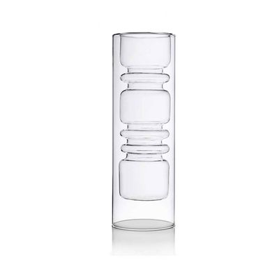 Ichendorf Milano Rings Doublewalled Vase 14.57 Inch, MPN: IC372.902, UPC: 790955379954
