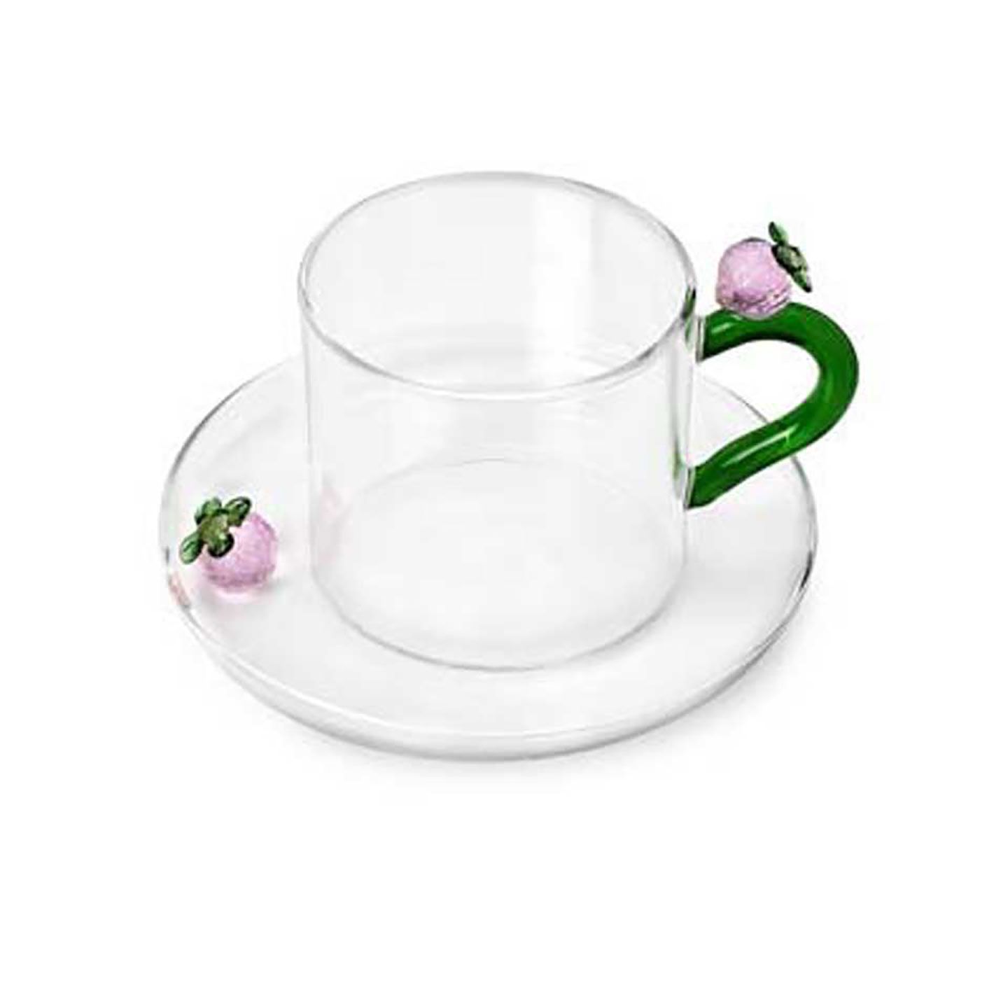 Ichendorf Milano Fruits &amp; Flowers Teacup with Saucer Strawberry 10.1 oz, MPN: IC352.196, UPC: 79095…