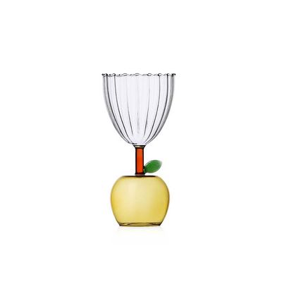 Ichendorf Milano Fruits &amp; Flowers Stemmed Glass Apple Yellow 9.5 oz, MPN: IC352.341, UPC: 790955376…