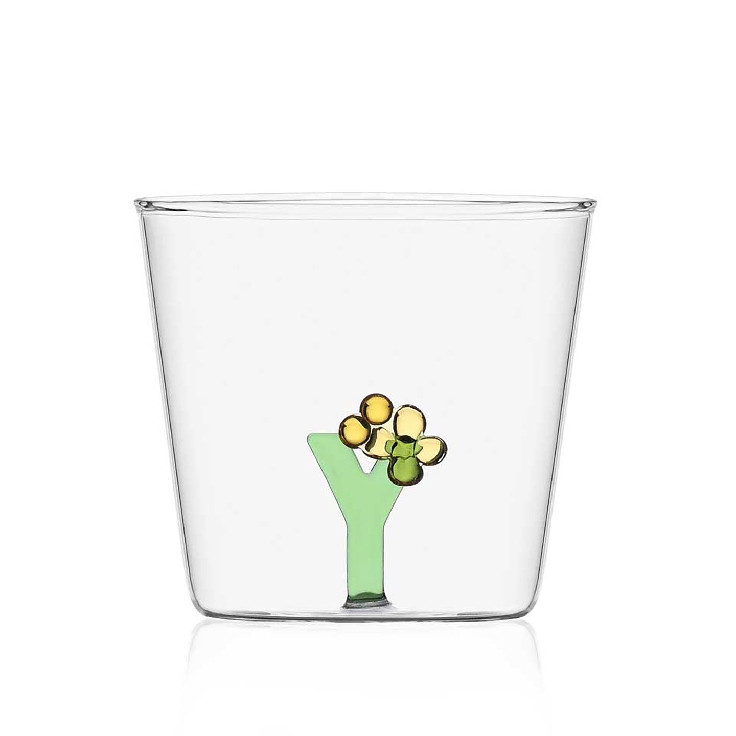 Ichendorf Milano Greenwood Bloom Alphabet Tumbler Y 11.8 oz, MPN: IC352.184, UPC: 790955377226