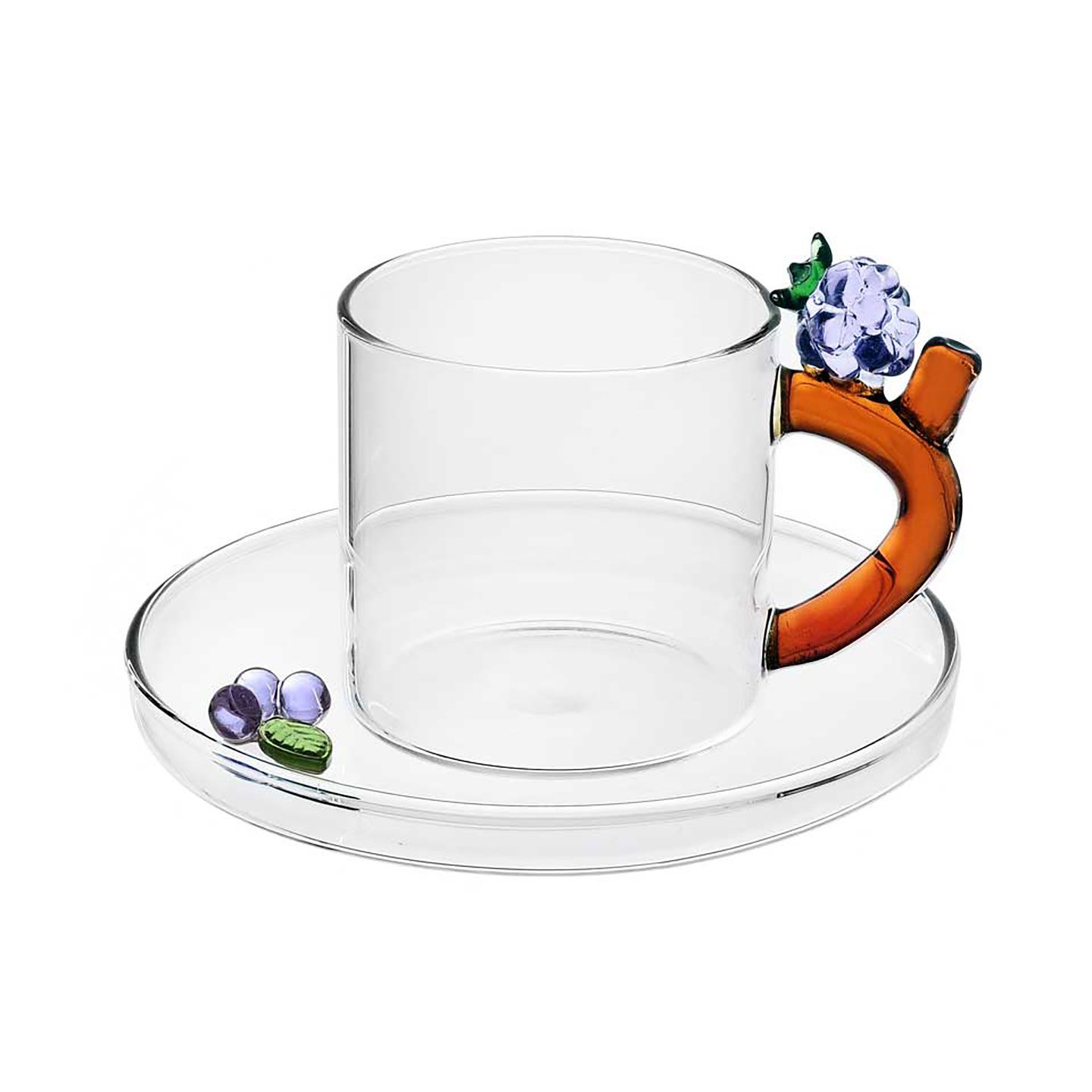 Ichendorf Milano Fruits &amp; Flowers Coffee Cup with Saucer Blackberry 3.4 oz, MPN: IC352.187, UPC: 79…