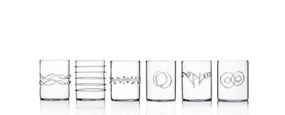 Ichendorf Milano Deco Clear 6Piece Water Assorted 10.1 oz, MPN: IC352.007, UPC: 790955375673