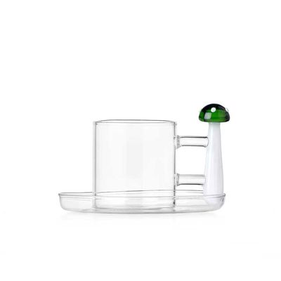 Ichendorf Milano Alice Coffee Cup &amp; Saucer Green Mushroom with White Dots 3.4 oz, MPN: IC352.090.36…