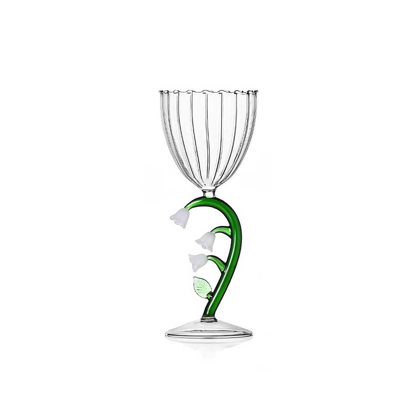 Ichendorf Milano Botanica Optical Stemmed Glass White Flower 9.5 oz, MPN: IC354.009, UPC: 790955374…