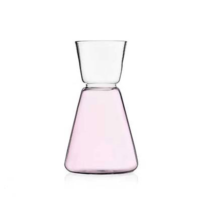 Ichendorf Milano High Rise Sake Mini Sake Jug Pink Clear 6.1 oz, MPN: IC312.136, UPC: 790955377950