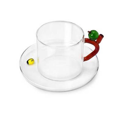 Ichendorf Milano Fruits &amp; Flowers Teacup with Saucer Apple 10.1 oz, MPN: IC352.192, UPC: 7909553762…