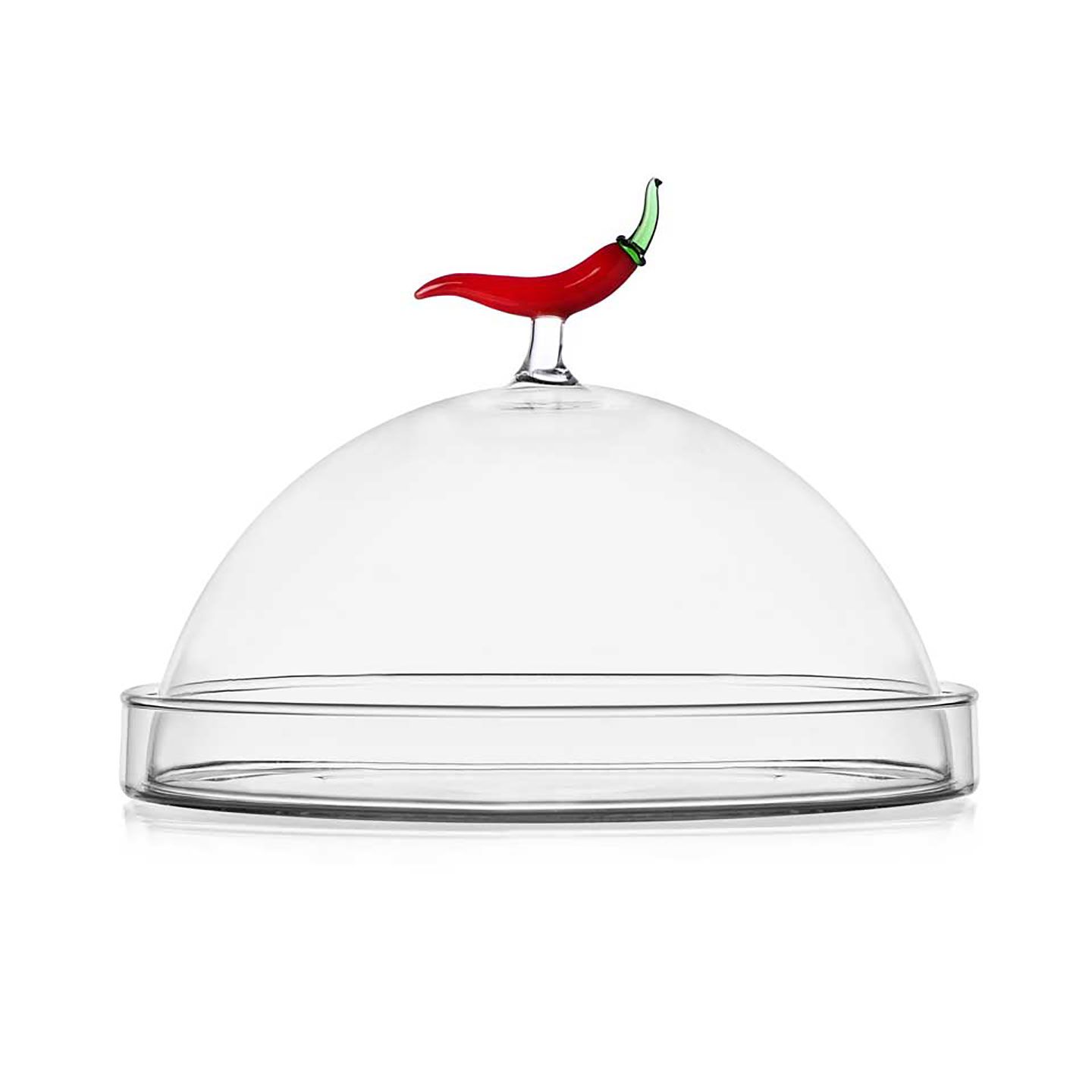 Ichendorf Milano Vegetables Dome with Dish Chili Pepper 7.9 in plate: diam. 8.3 in, MPN: IC354.138,…