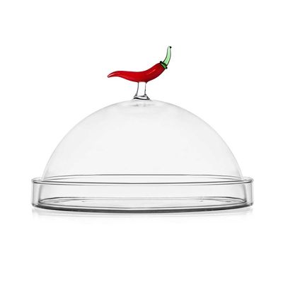Ichendorf Milano Vegetables Dome with Dish Chili Pepper 7.9 in plate: diam. 8.3 in, MPN: IC354.138,…