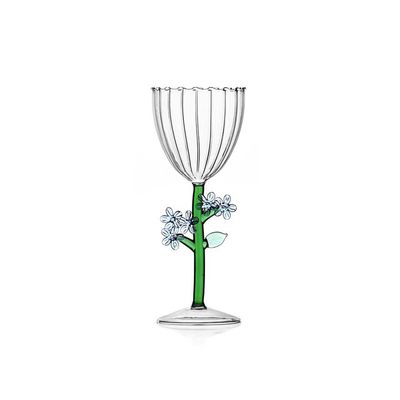 Ichendorf Milano Botanica Optical Stemmed Glass Light Blue Flower 9.5 oz, MPN: IC354.011, UPC: 7909…
