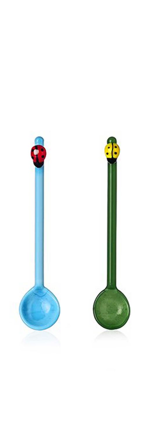 Ichendorf Milano Fruits &amp; Flowers 2 Coffeespoons with Ladybug 4.72 in, MPN: IC352.198, UPC: 7909553…