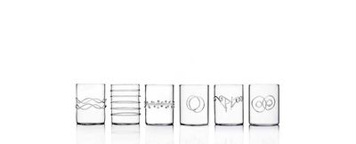 Ichendorf Milano Deco Clear 6 Piece Shot Assorted 3.4 oz, MPN: IC352.008, UPC: 790955375680