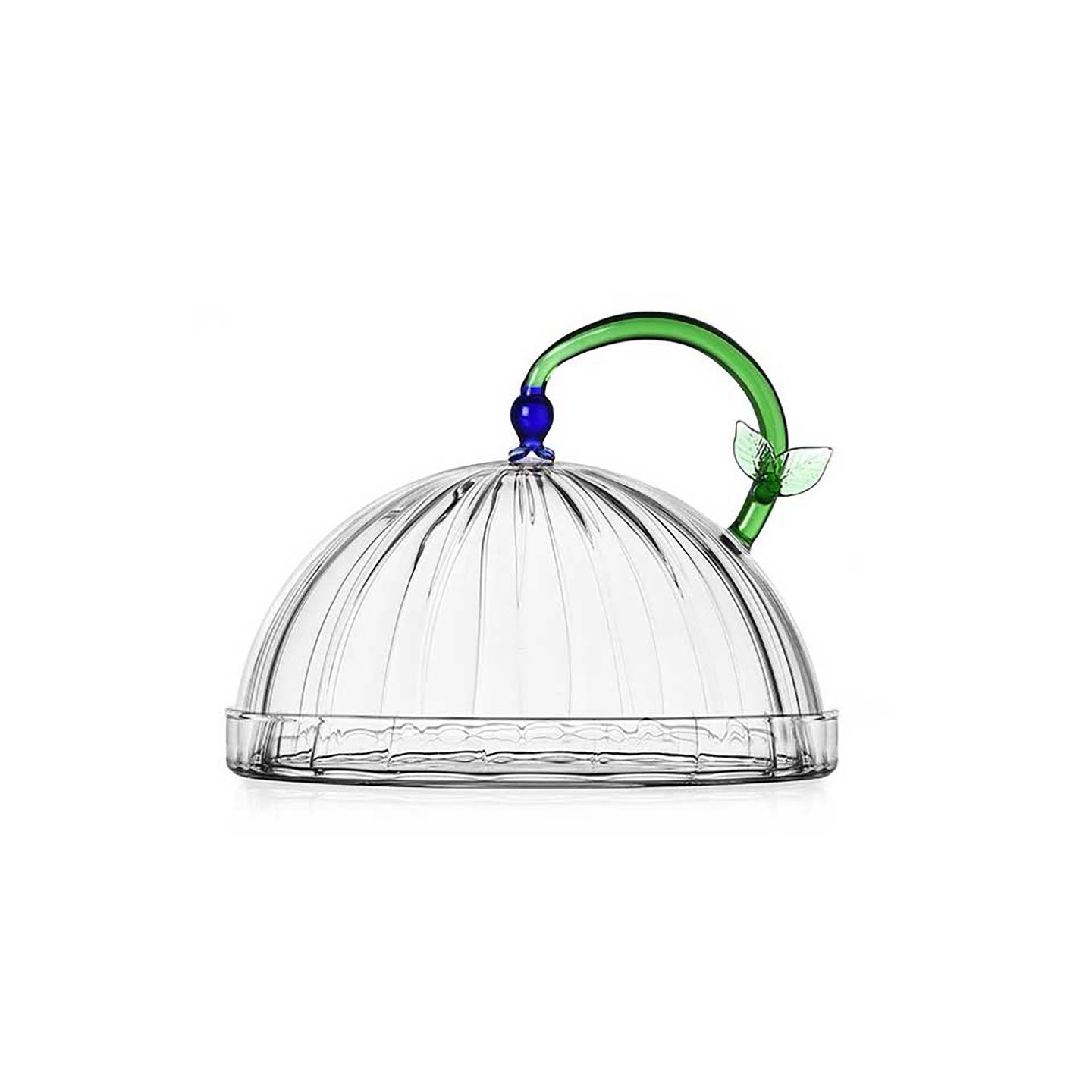 Ichendorf Milano Botanica Dome With Dish and Blue Flower, MPN: IC354.043, UPC: 790955375017