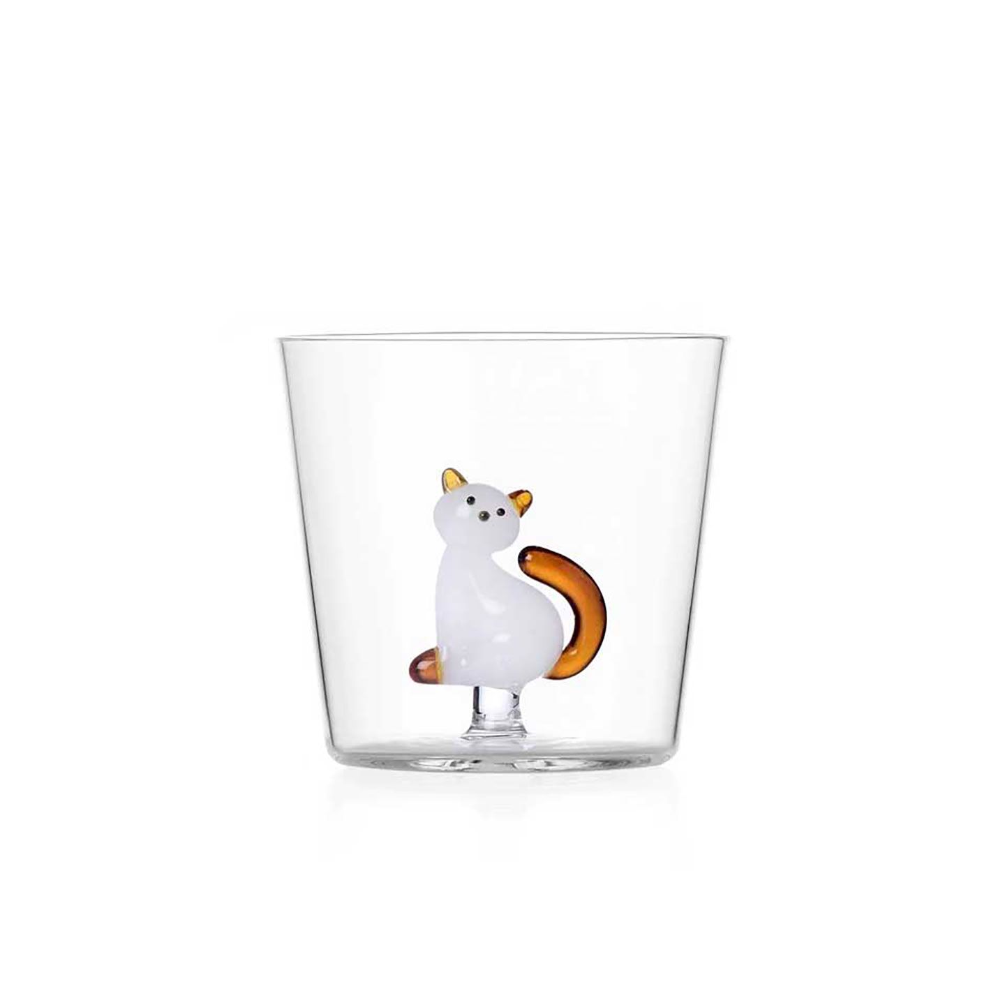 Ichendorf Milano Tabby Cat Tumbler White Cat With Amber Tail 11.8 oz, MPN: IC352.090.08, UPC: 79095…