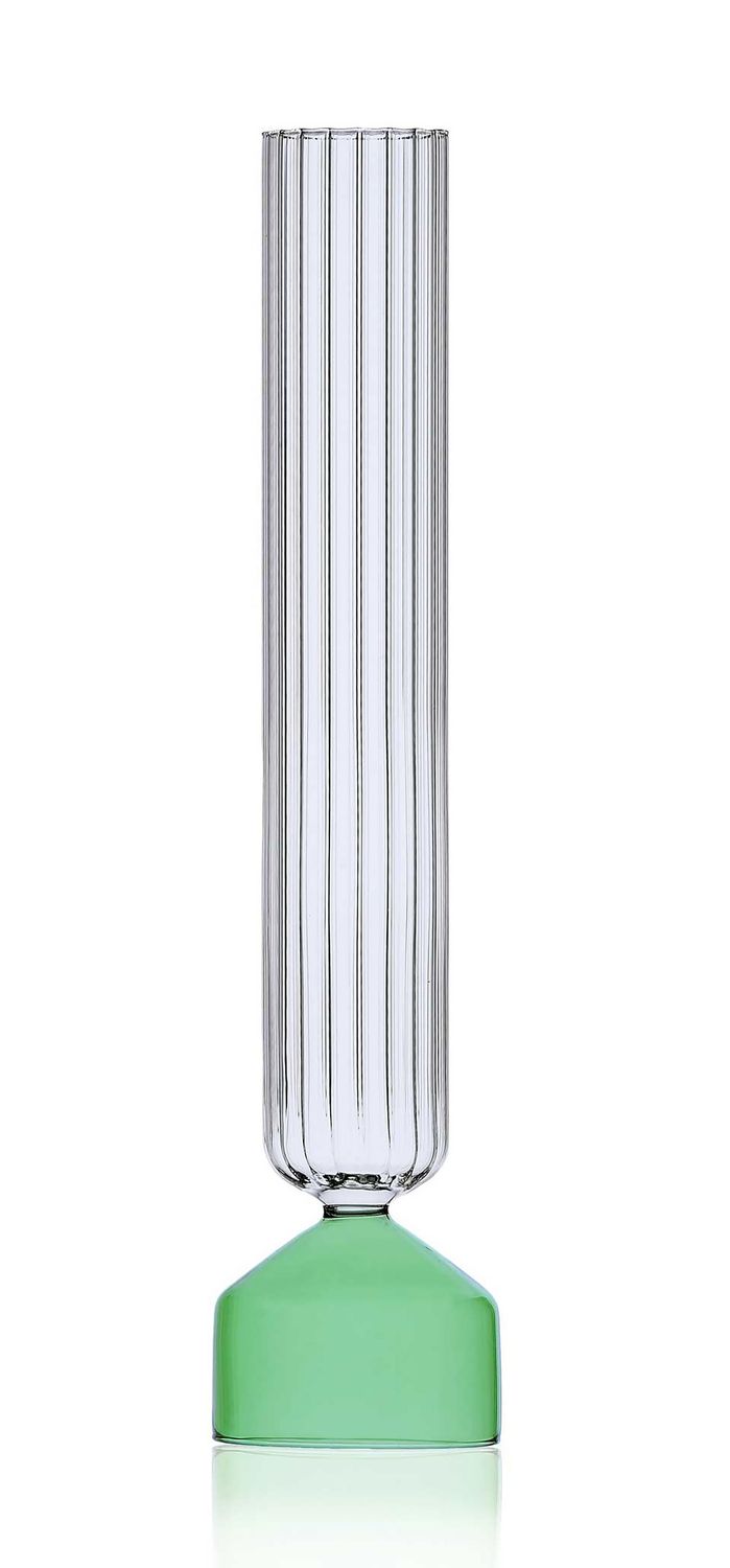 Ichendorf Milano Bouquet Colore Vasi Tall Vase Green Optic 16.54 Inch, MPN: IC367.170, UPC: 7909553…