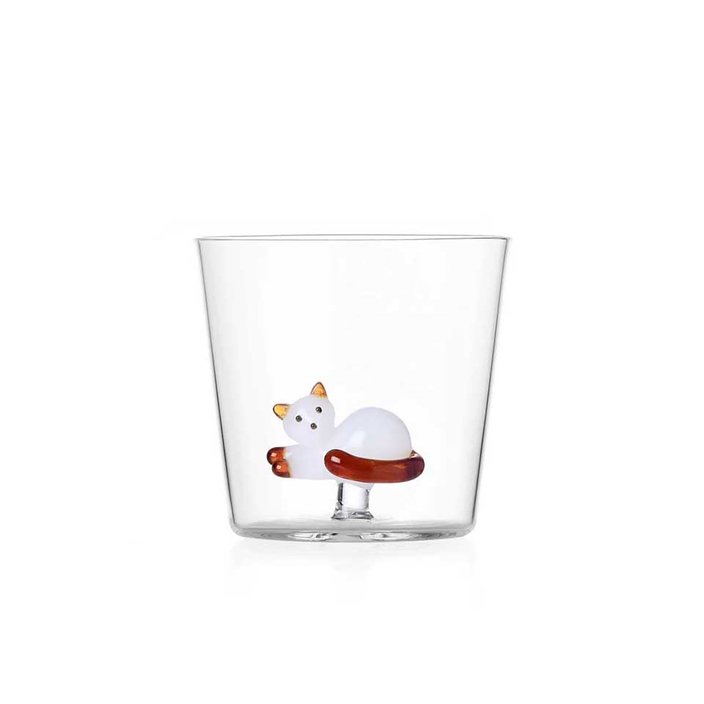 Ichendorf Milano Tabby Cat Tumbler Lying White Cat With Amber Tail 11.8 oz, MPN: IC352.090.05, UPC:…
