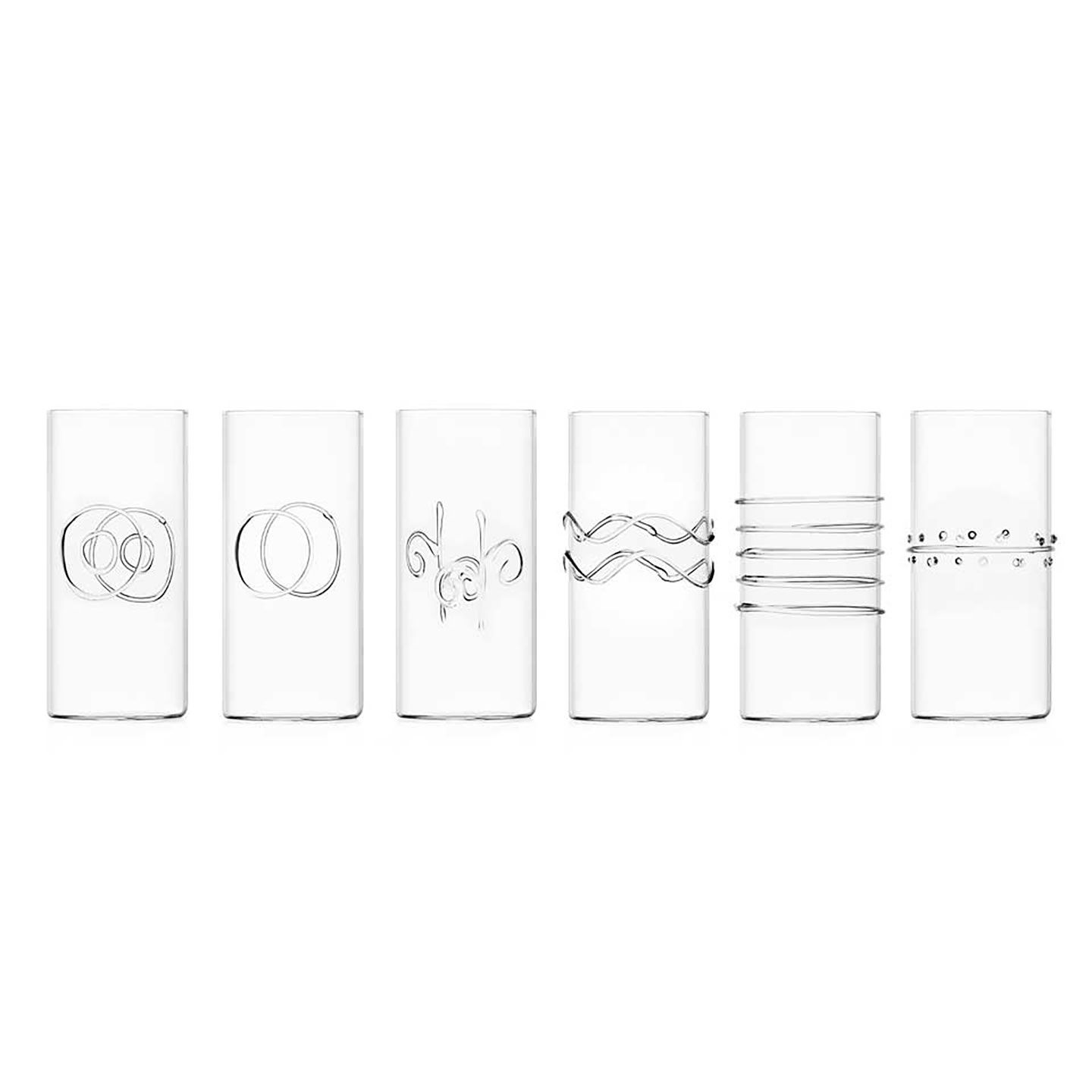 Ichendorf Milano Deco Set 6 Piece Longdrink Assorted 13.5 oz each, MPN: IC312.301, UPC: 790955386495