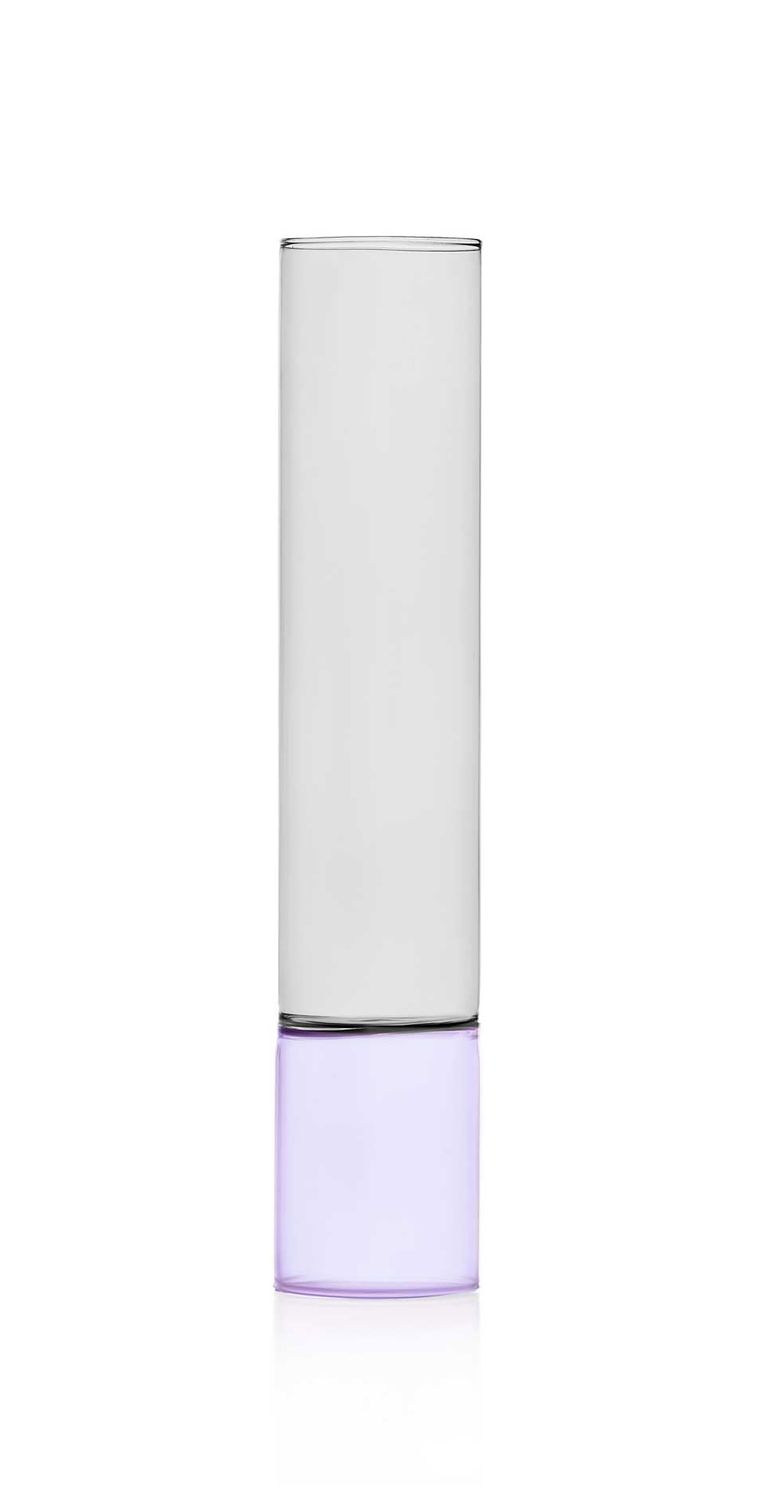 Ichendorf Milano Bamboo Groove Vase Violet Smoke 13.78 Inch, MPN: IC367.198, UPC: 790955374003