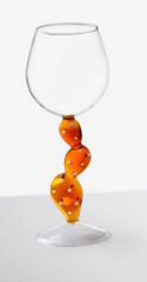 Ichendorf Milano Desert Plants Stemmed Glass Cactus Amber 11.8 oz, MPN: IC352.030, UPC: 790955375796