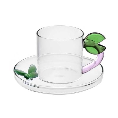 Ichendorf Milano Fruits &amp; Flowers Coffee Cup with Saucer Leaf 3.4 oz, MPN: IC352.188, UPC: 79095537…