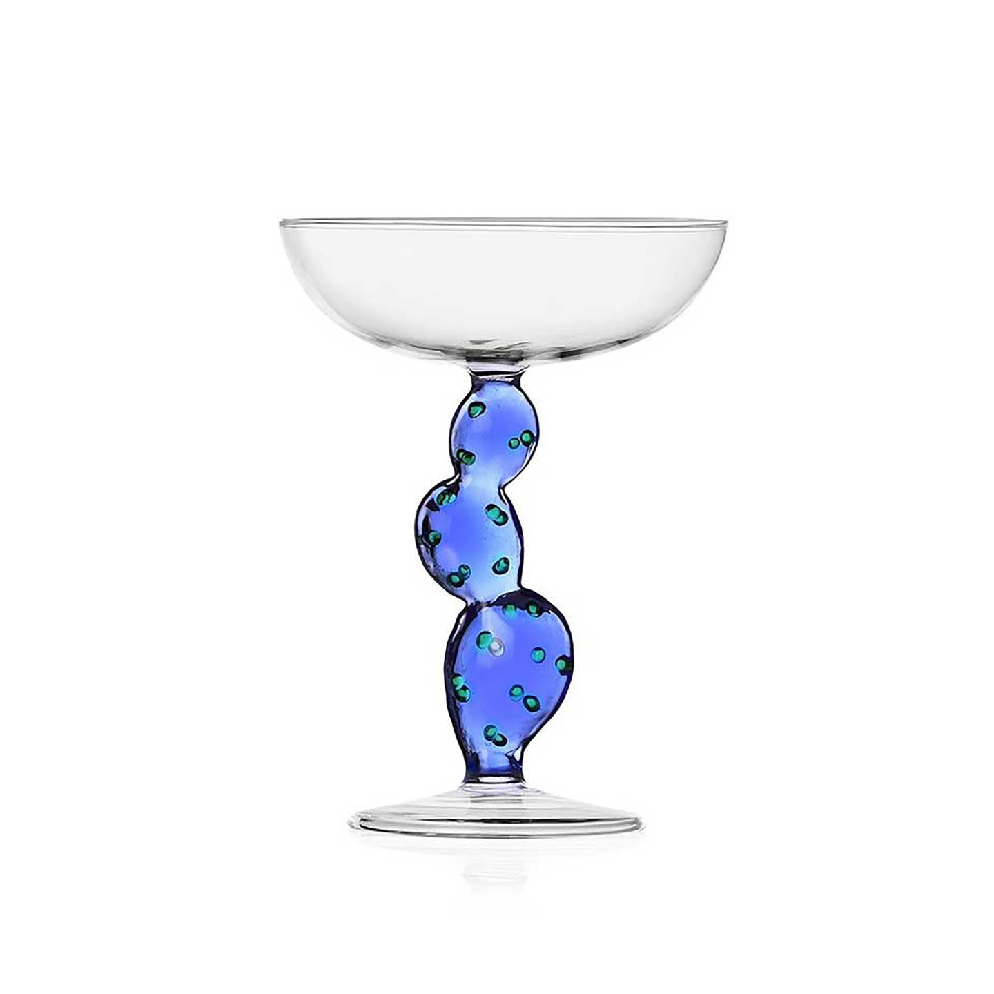 Ichendorf Milano Desert Plants Champagne Bowl Cactus Blue 10.1 oz, MPN: IC352.336, UPC: 790955376069