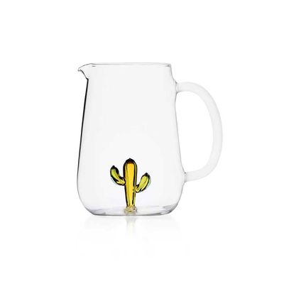 Ichendorf Milano Desert Plants Jug Cactus GreenAmber 59.2 oz, MPN: IC352.109, UPC: 790955375932