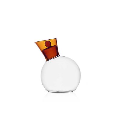 Ichendorf Milano Travasi Pot With Lid Clear Amber 12.5 oz, MPN: IC352.036, UPC: 790955380943
