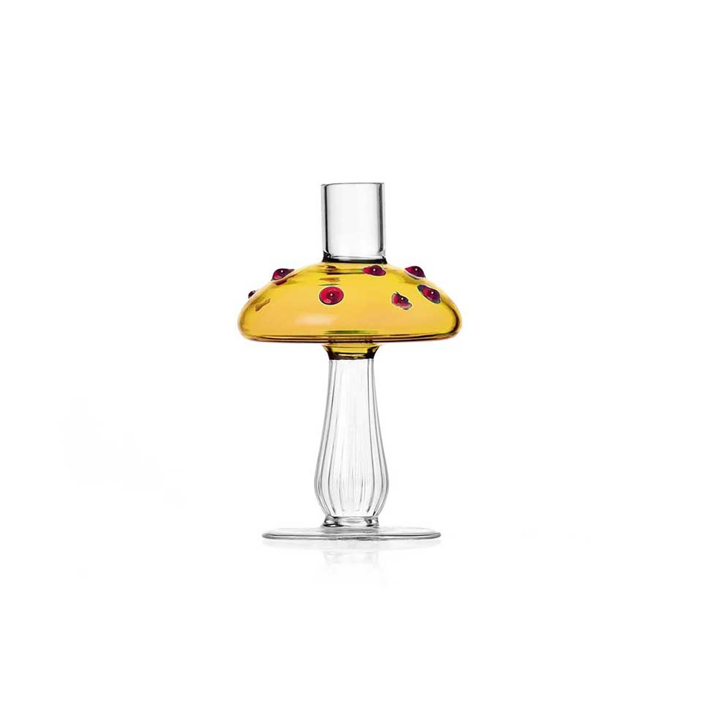 Ichendorf Milano Alice Cand le Holder Amber Mushroom With Red Dots, MPN: IC352.090.55, UPC: 7909553…