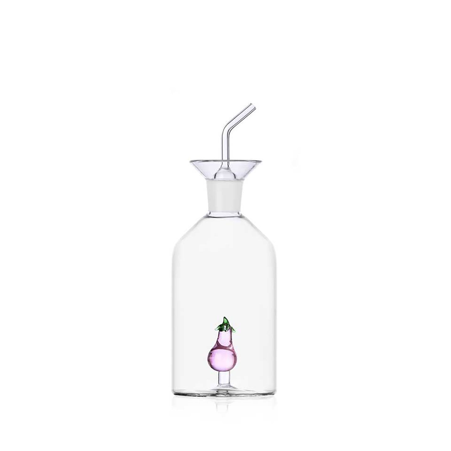 Ichendorf Milano Vegetables Oil Bottle with Inside Eggplant 6.3 with 1.18 Lid Inch, MPN: IC354.139,…