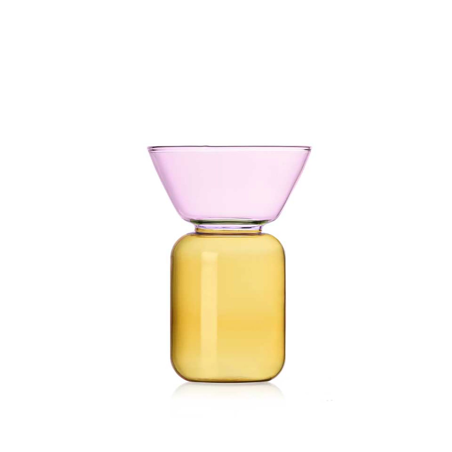 Ichendorf Milano Gelee Vase Yellow Pink Small 6.5 Inch, MPN: IC313.201, UPC: 790955296695