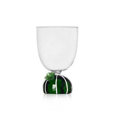 Ichendorf Milano Desert Plants Water Glass Green Flower 10.8 oz, MPN: IC352.070, UPC: 790955375833