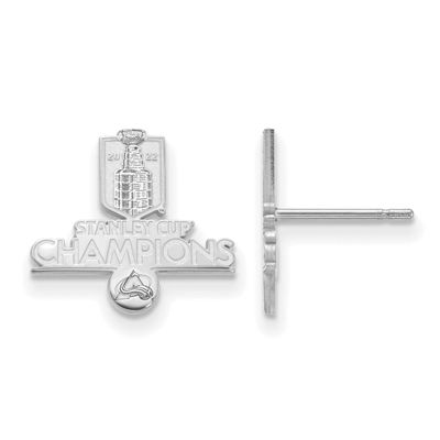 2022 Stanley Cup Champions Colorado Avalanche Earrings Sterling Silver SS003AVA22, UPC: 196904092125