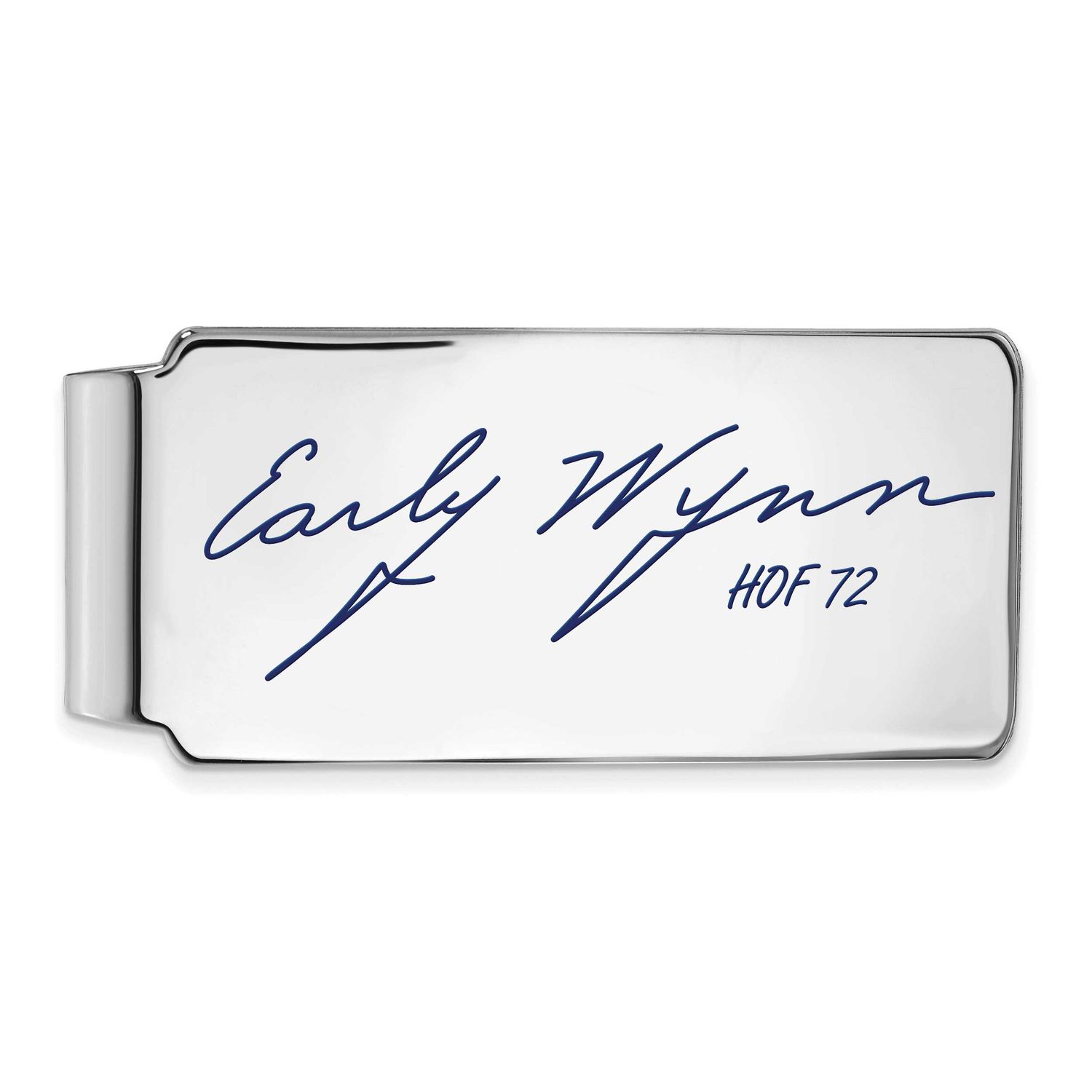 Early Wynn Hall of Fame Signature Epoxy Money Clip Sterling Silver SSHF04EW72, UPC: