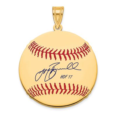 Jeff Bagwell Hall of Fame Signature Medium Epoxy Baseball Pendant 14k Gold 4YHF10JB17, UPC: