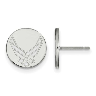 U.S. Air Force Extra Small Post Earrings Sterling Silver Rhodium-plated SS007USAF, UPC: 191101121289