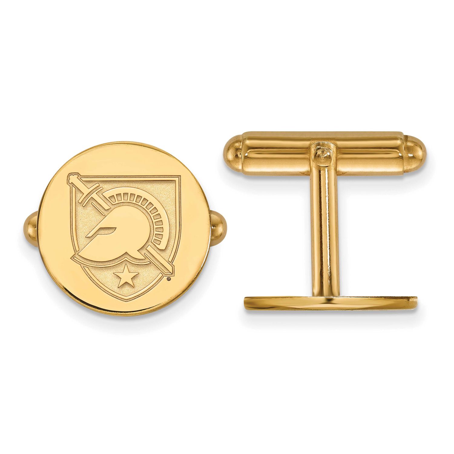 U.S. Military Academy Letter A Cufflinks Gold-plated Sterling Silver GP010USMA, UPC: 886774911984