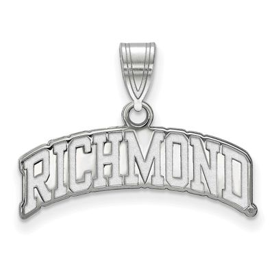 University of Richmond Large Script Pendant 10k White Gold 1W030URV, UPC: 191101780981
