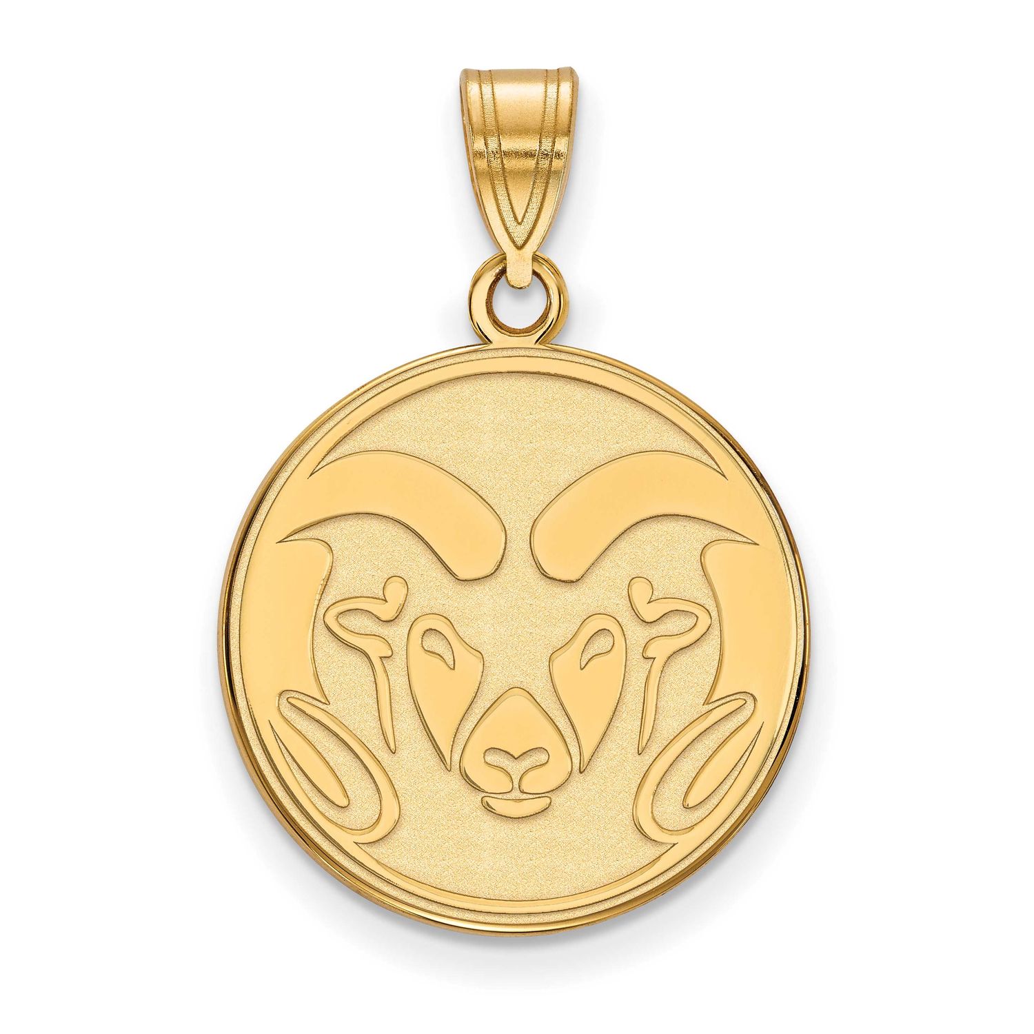 Colorado State University Ram Large Pendant Gold-plated Sterling Silver GP002COS, UPC: 886774892320