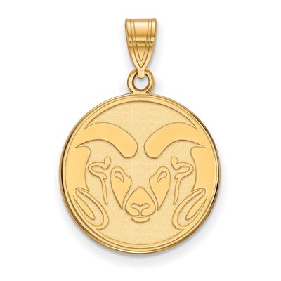 Colorado State University Ram Large Pendant Gold-plated Sterling Silver GP002COS, UPC: 886774892320