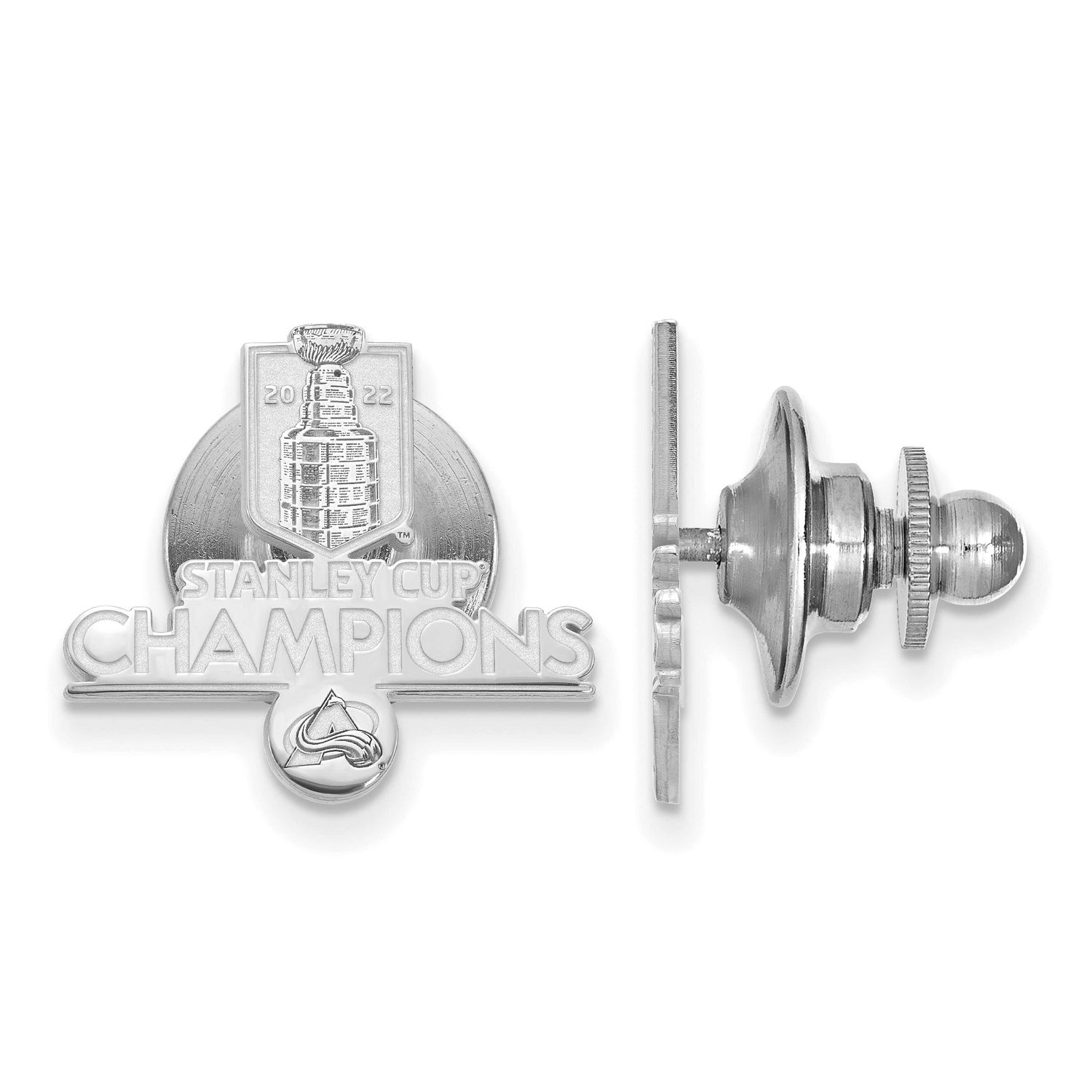 2022 Stanley Cup Champions Colorado Avalanche Tie Tac Sterling Silver SS006AVA22, UPC: 196904092095