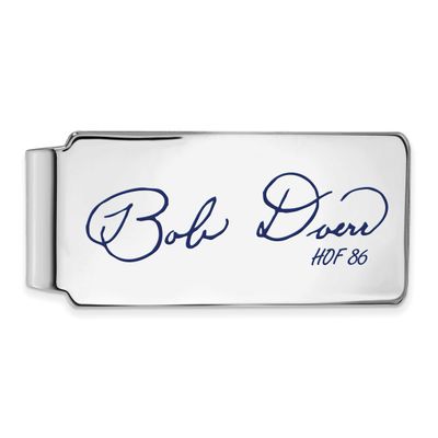 Bobby Doerr Hall of Fame Signature Epoxy Money Clip Sterling Silver SSHF04BD86, UPC: