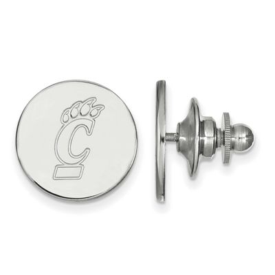 University of Cincinnati Lapel Pin Sterling Silver Rhodium-plated SS009UC, UPC: 886774704982