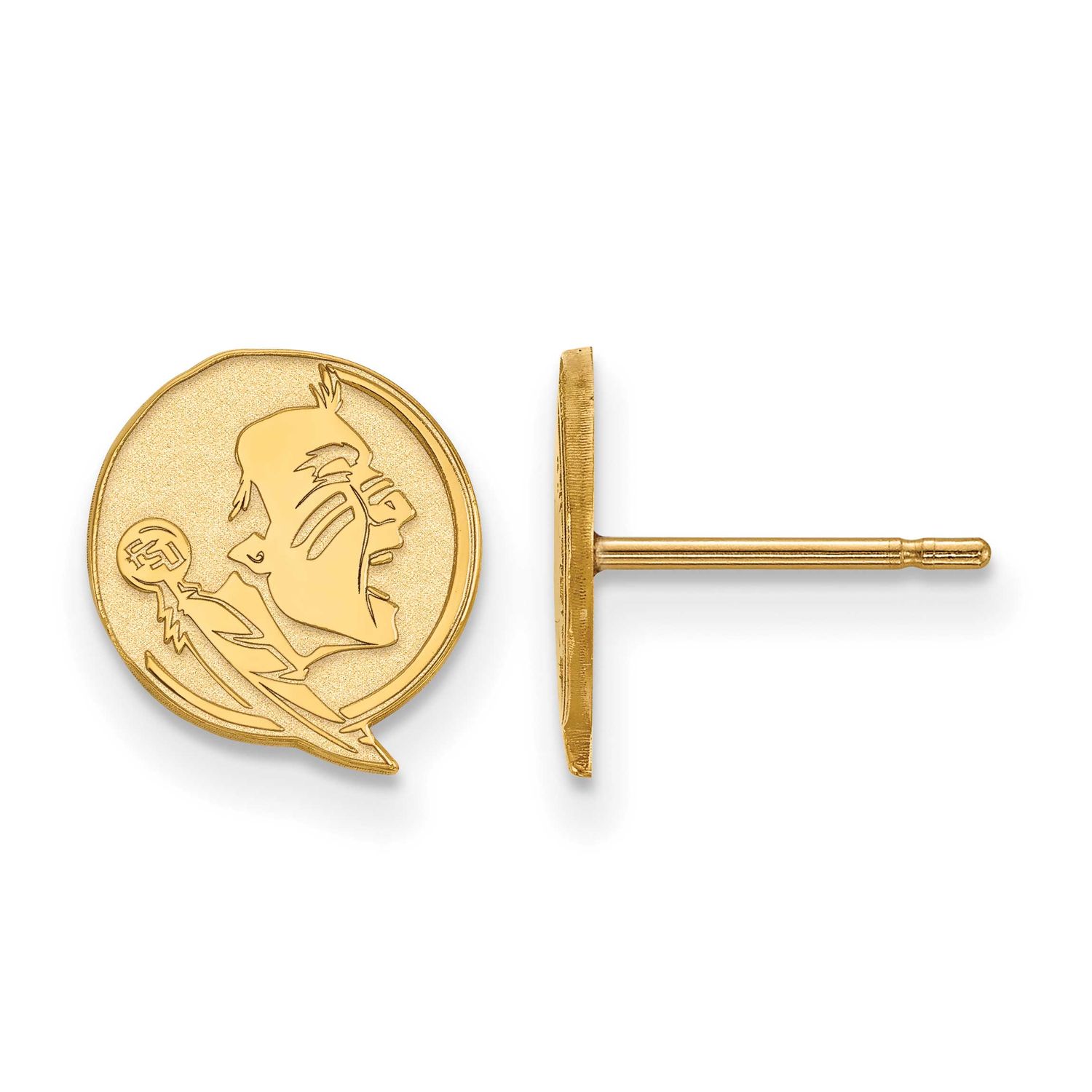 Florida State University Extra Small Post Earrings 10k Gold 1Y049FSU, UPC: 886774818887