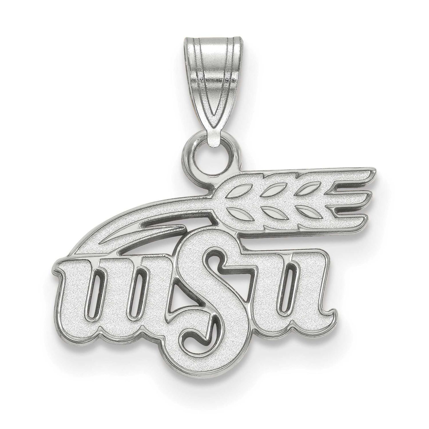 Wichita State University W-S-U Small Pendant 14k White Gold 4W014WST, UPC: 886774840307