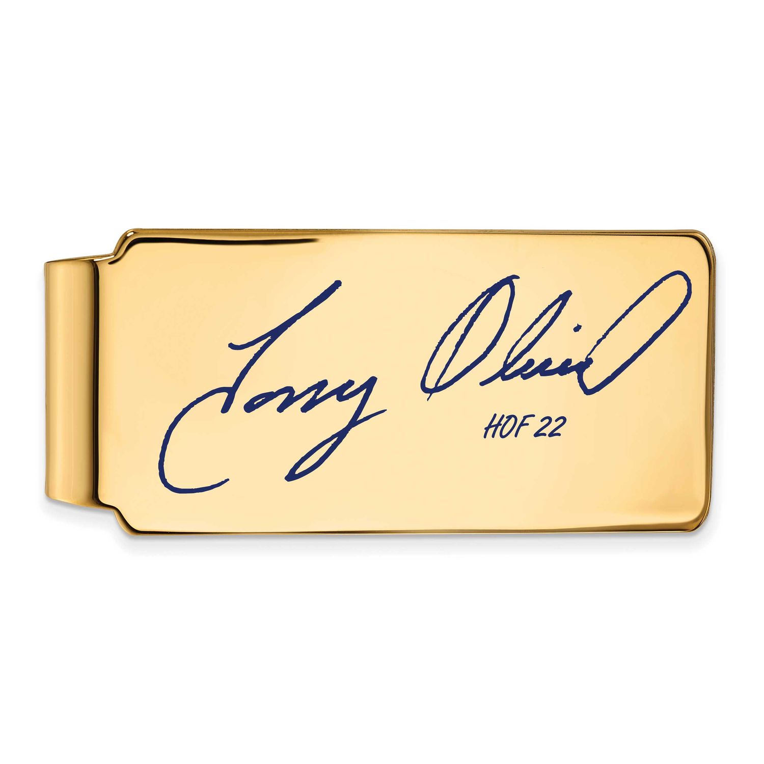Tony Oliva Hall of Fame Signature Epoxy Money Clip Gold-plated Sterling Silver GPHF04TO22, UPC: