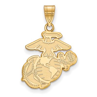 Large U.S. Marine Corps Pendant 14k Gold 4Y003USMC, UPC: 191101484339