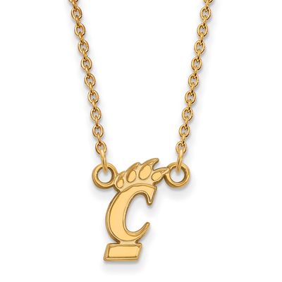 University of Cincinnati Small Pendant 18 Inch Necklace 10k Gold 1Y011UC-18, UPC: 886774808109