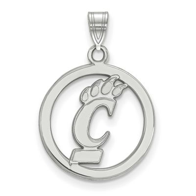 University of Cincinnati Small Circle Pendant Sterling Silver Rhodium-plated SS020UC, UPC: 88677472…
