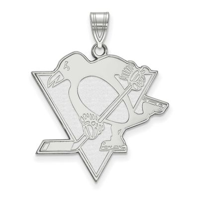 Pittsburgh Penguins Extra Large Pendant 14k White Gold 4W005PEN, UPC: 191101127557