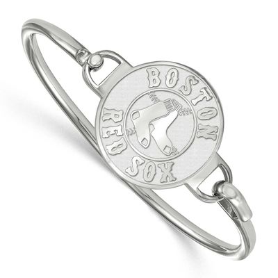 MLB Boston Red Sox Bangle Sterling Silver Rhodium-plated SS021RSO-7, UPC: 886774629193